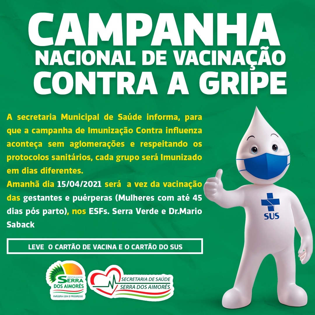 Campanha Nacional de Vacinação CONTRA A GRIPE