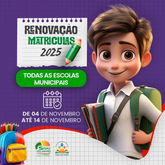 Renovação Matricula Escola Municipais 2025